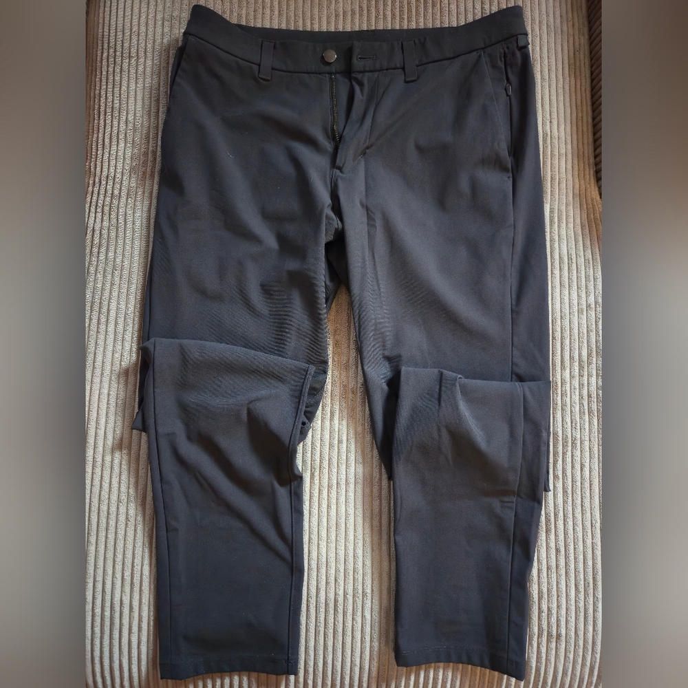 lululemon athletica Men's Black Stretch Chinos